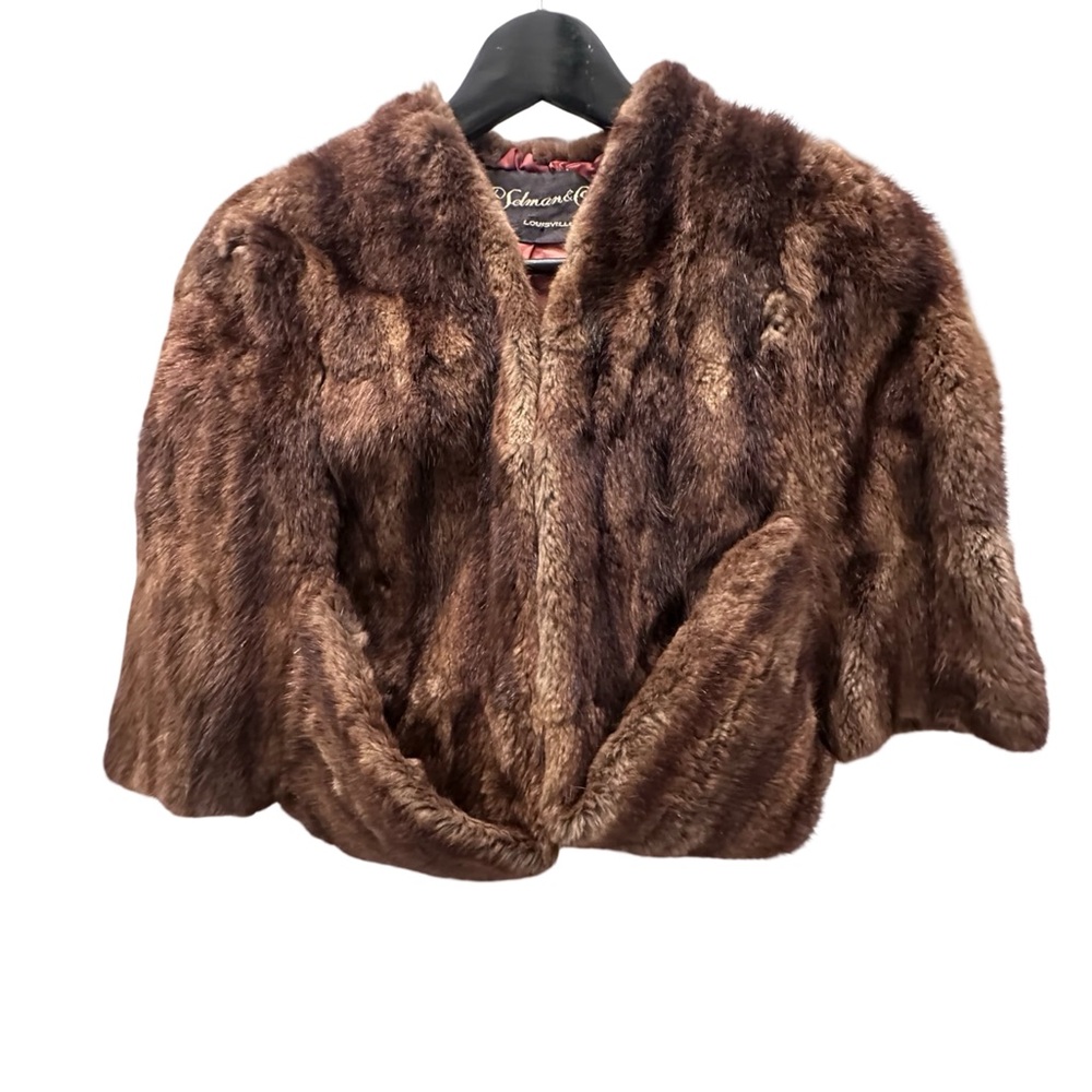 *Vintage* 1950s Mink Fur Cape Stole by H.P. Selman Louisville